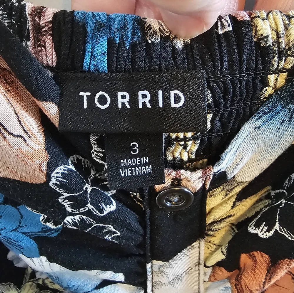 Torrid Midi Challis Button-Front Skater Dress - Picture 7 of 12